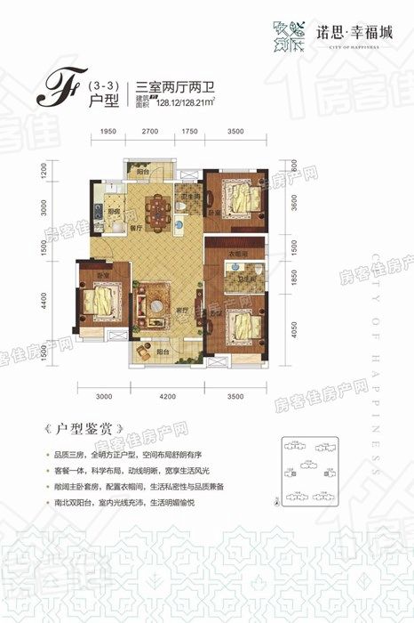 荆门诺思幸福城F户型 荆门诺思幸福城F户型
