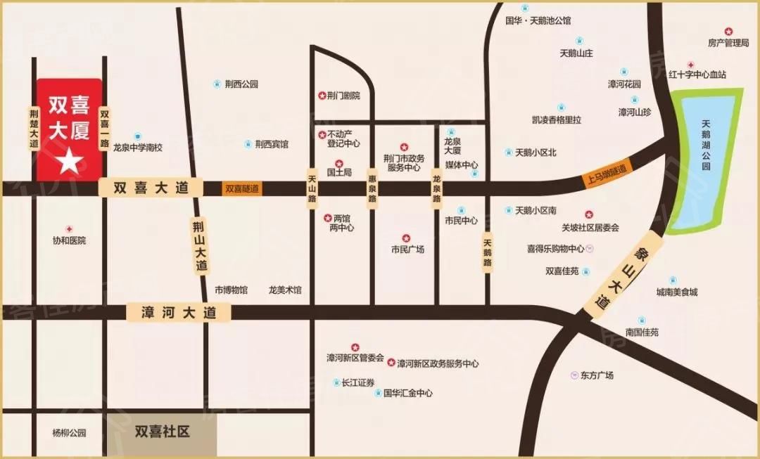 双喜大厦交通图 双喜大厦交通图