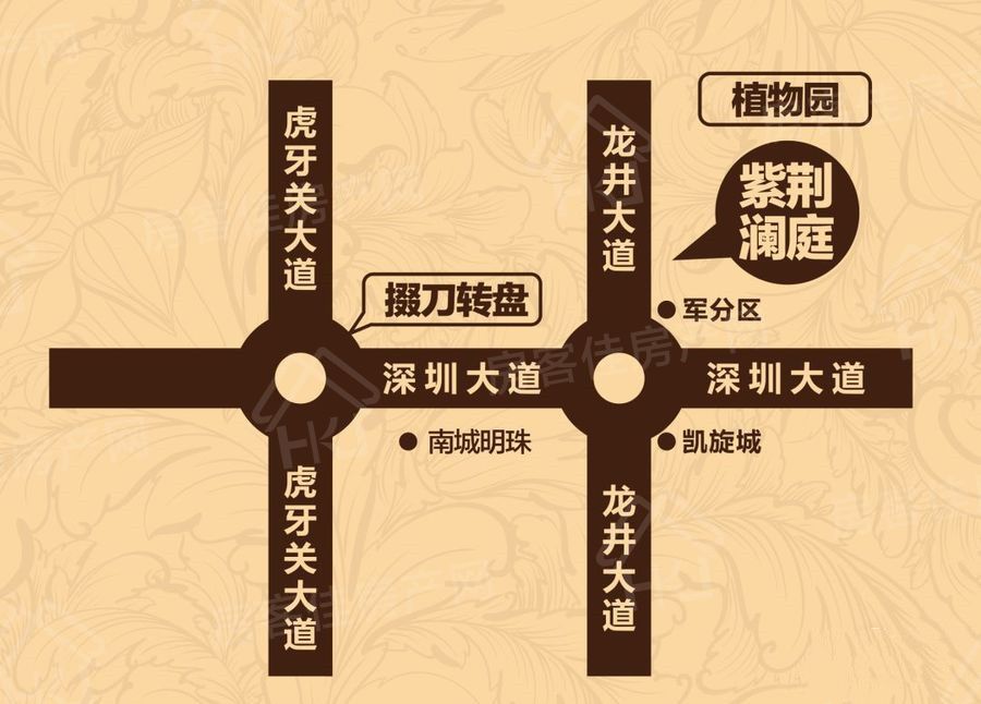 紫荆澜庭交通图 紫荆澜庭交通图