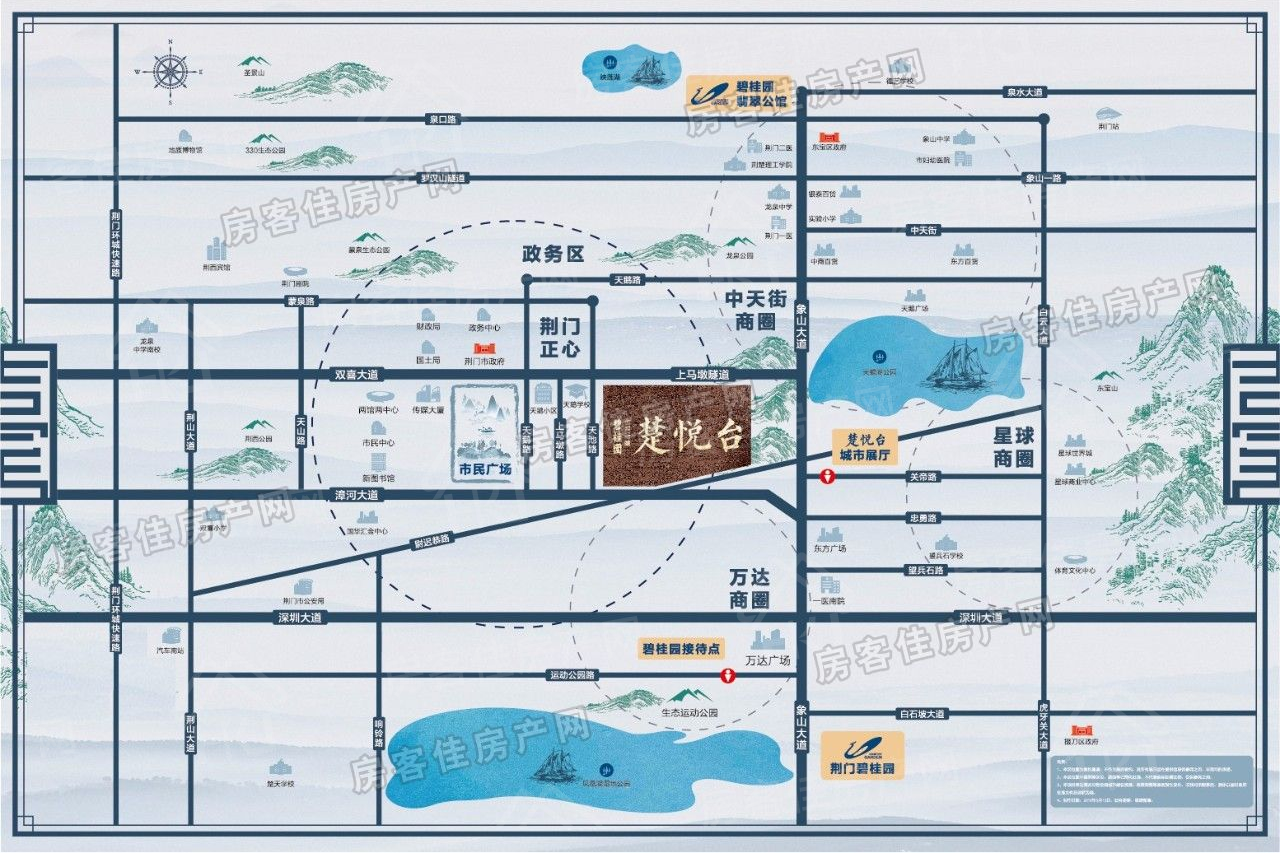 碧桂园楚悦台交通规划图 碧桂园楚悦台交通规划图