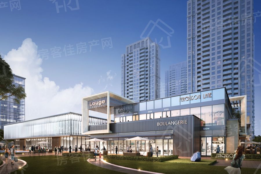 龙山中央商务区效果图 龙山中央商务区效果图