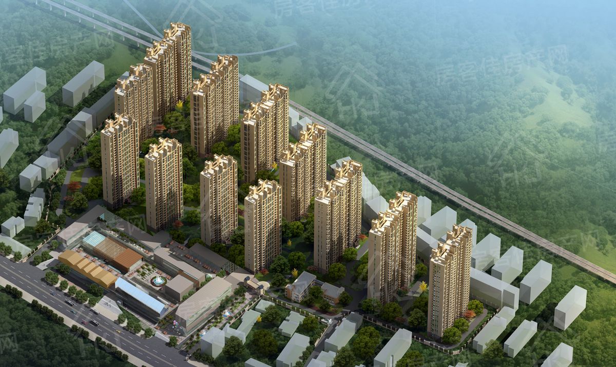 中国铁建·公园 3326鸟瞰图 中国铁建·公园 3326鸟瞰图