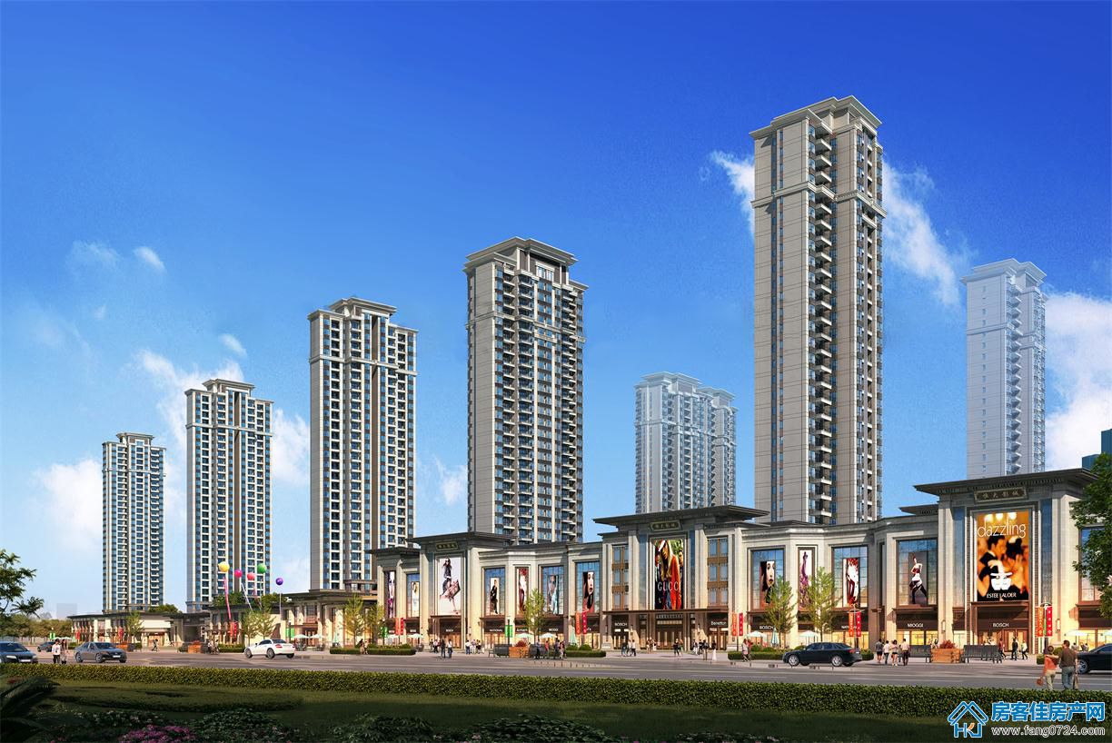 恒大云湖上苑沿街透视图 恒大云湖上苑沿街透视图