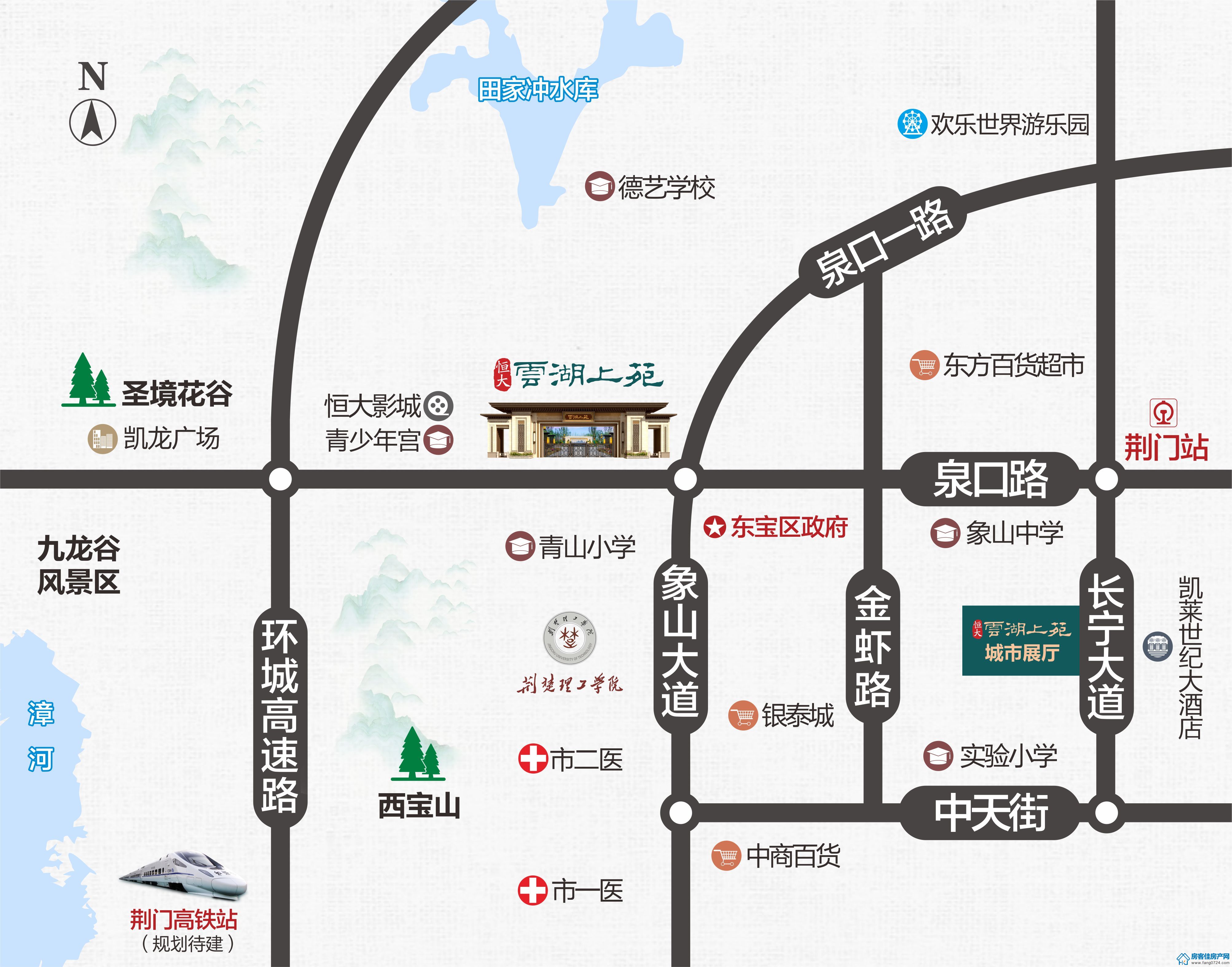 恒大云湖上苑区位图 恒大云湖上苑区位图