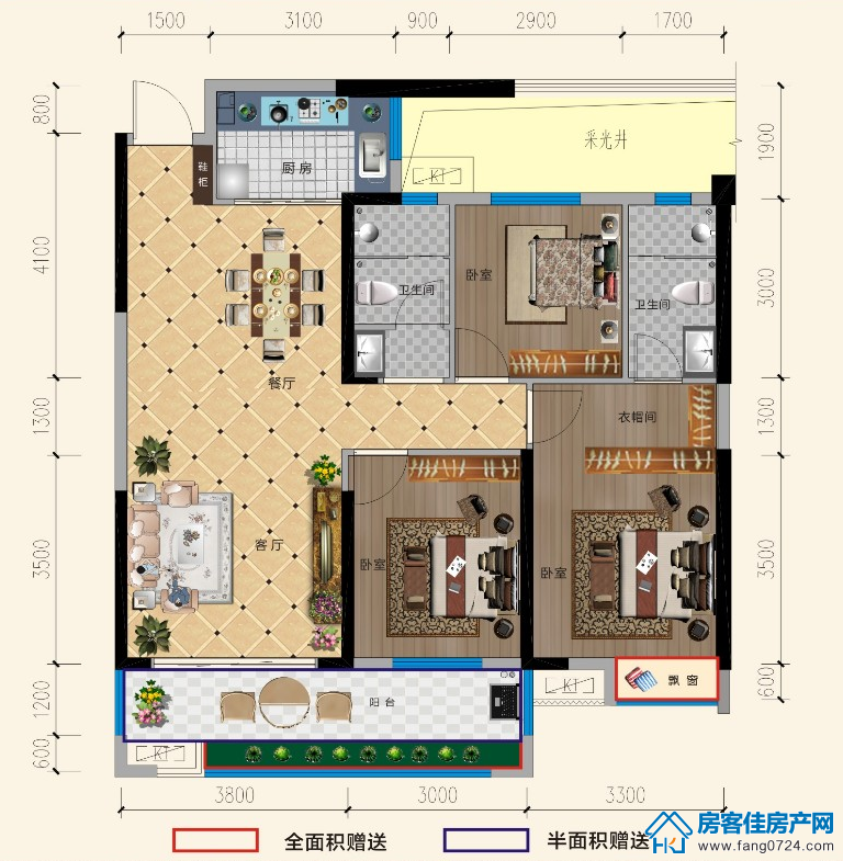 洋丰·象山玉园户型图 洋丰·象山玉园户型图