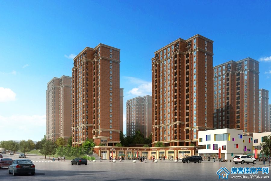 海纳佳城沿街透视图 海纳佳城沿街透视图