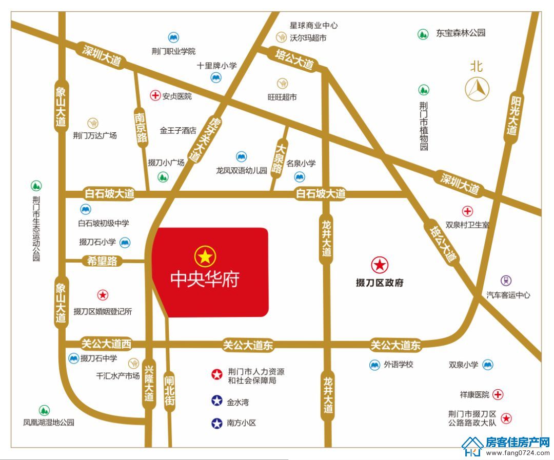 中央华府区位图 中央华府区位图