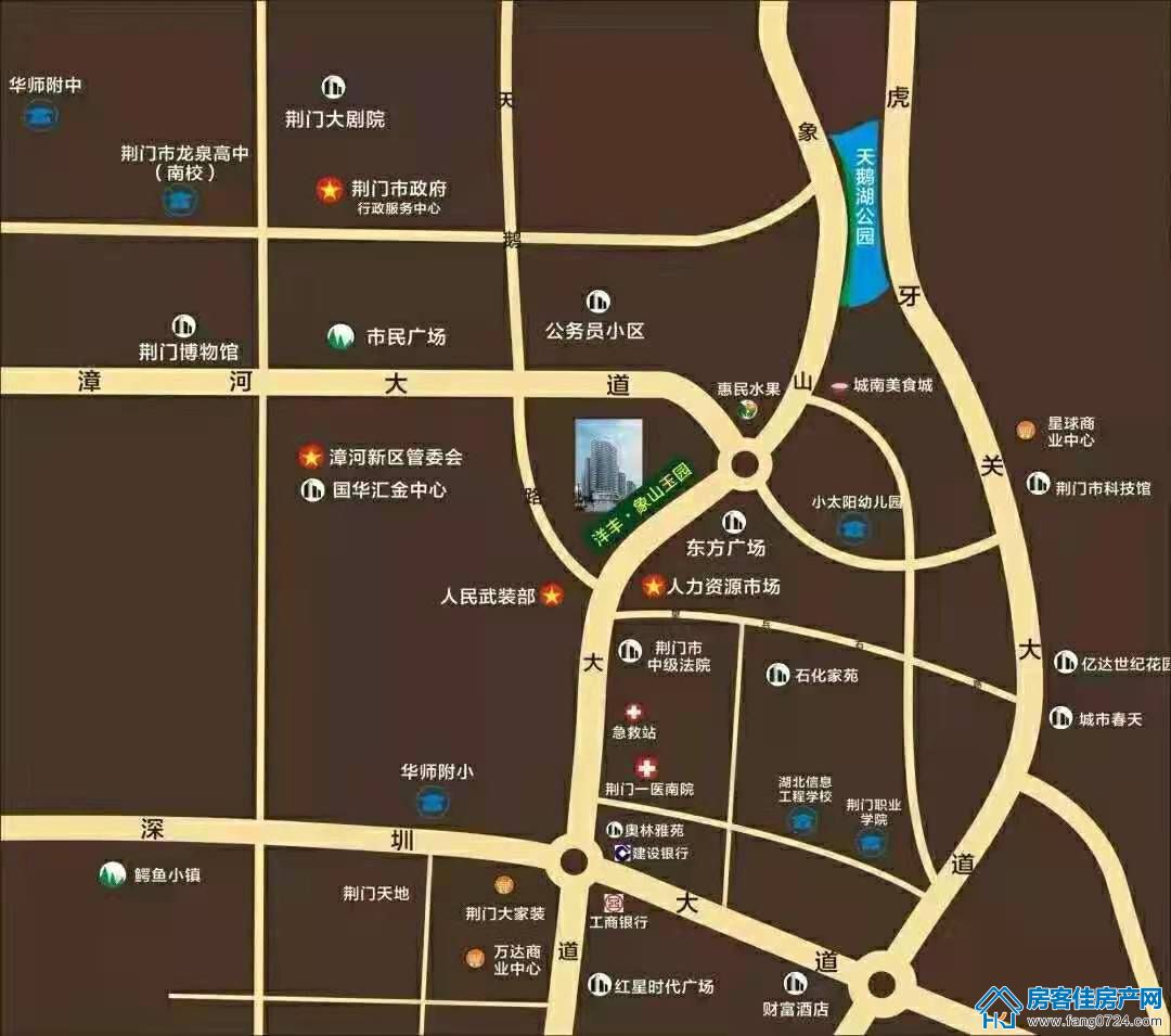 荆门洋丰象山玉园区位图 荆门洋丰象山玉园区位图