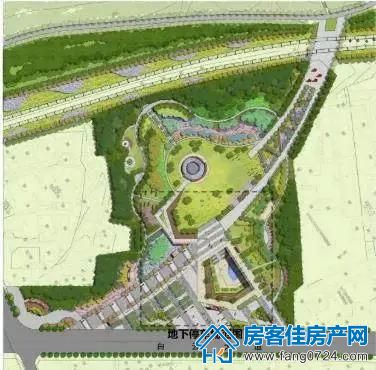 书香广场效果图 书香广场效果图